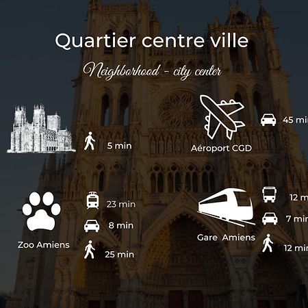 Le Jardin Secret D'Amiens Hypercentre Cathedrale, Parking Apartamento Exterior foto
